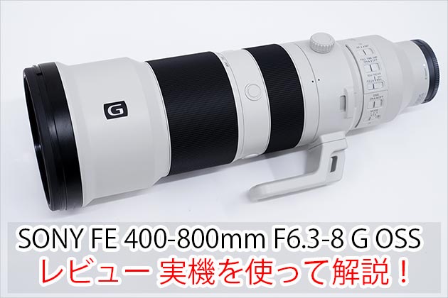 SONY FE 400-800mm F6.3-8 G OSS (SEL400800G) レビュー 実機を使って紹介