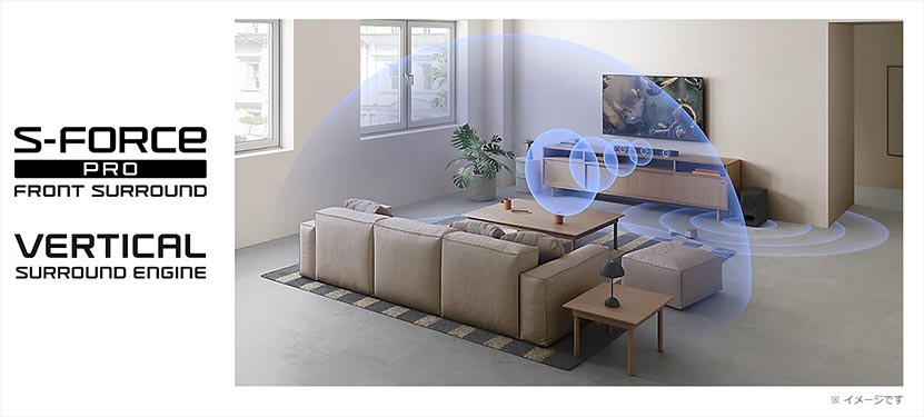 BRAVIA Theatre Bar 5 はバーチャルで立体サウンドを楽しめる