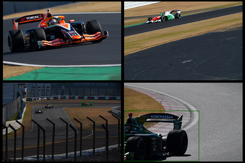 AI-AFはフォーミュラカーでも難なく被写体認識してくれる