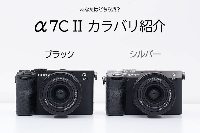 あなたはシルバー?それともブラック? α7C II カラバリ紹介