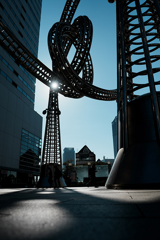 光と影がいい感じをフィルム調で