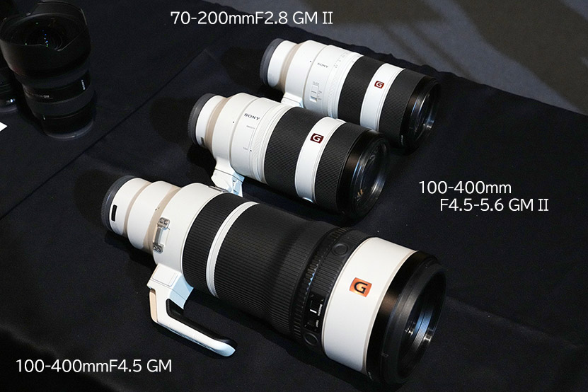 FE 100-400mm F4.5 GM OSSとレンズの大きさを比較
