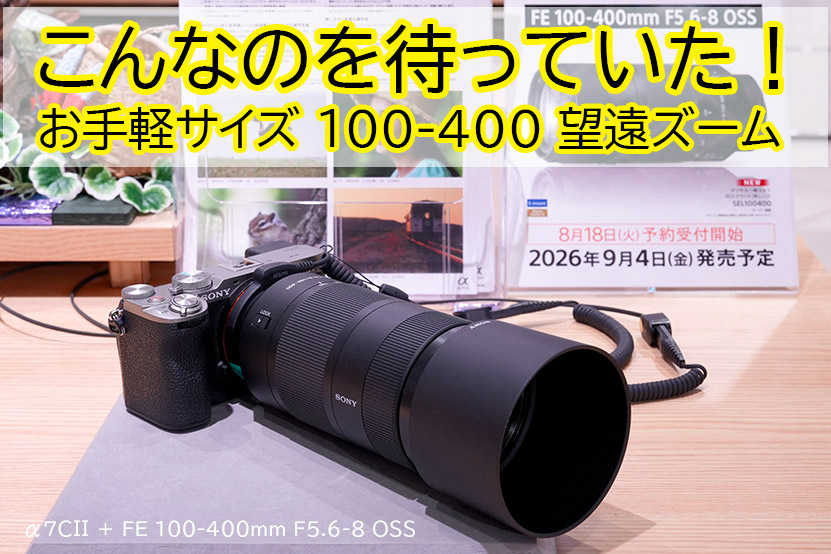 ソニー FE 100-400mm F5.6-8OSS 体験レポ こんなのを待っていた ブログトップ画像