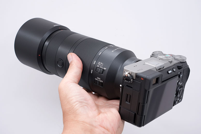 SEL100400 とα7C II との組み合わせ