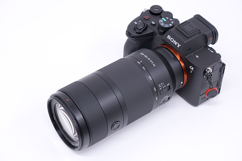 SEL100400 と α7 V との組み合わせ