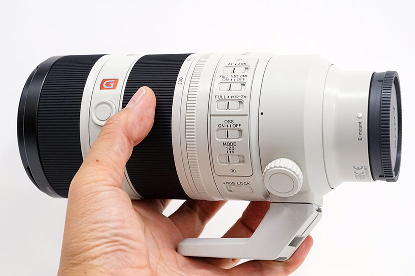 SEL70200GM2 片手にもった写真