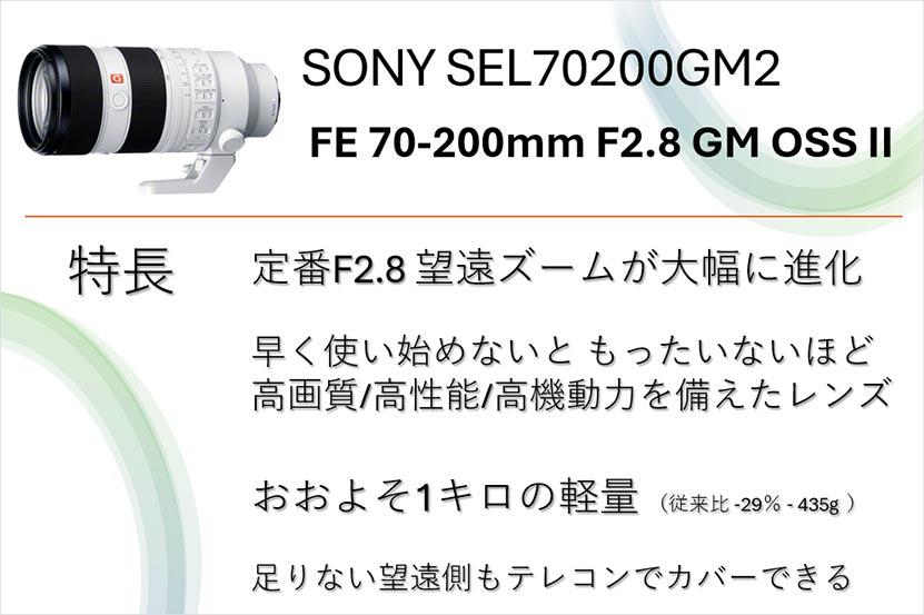 SEL70200GM2 特長まとめ