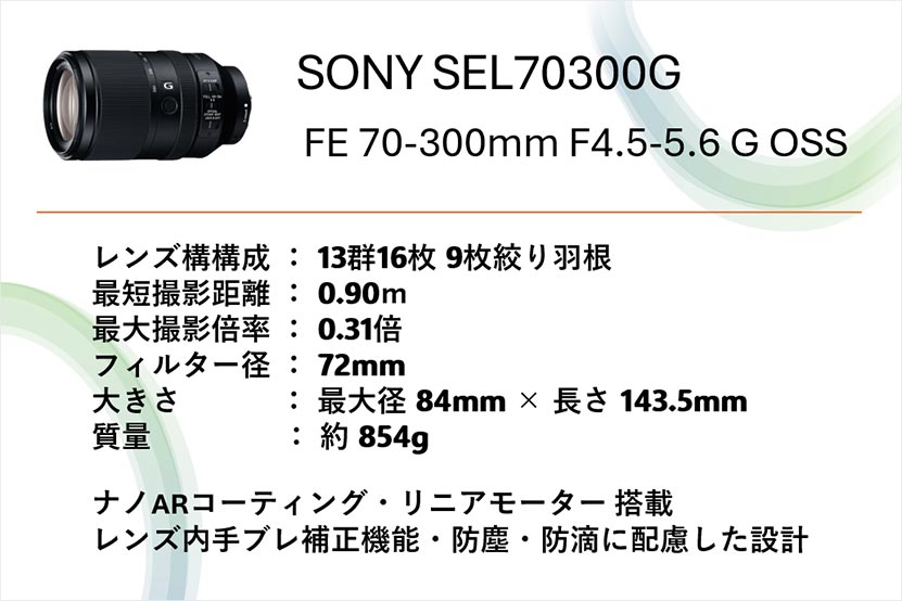 SEL70300G レビューまとめ