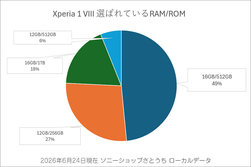 選ばれている RAM／ROM構成はこれだ！